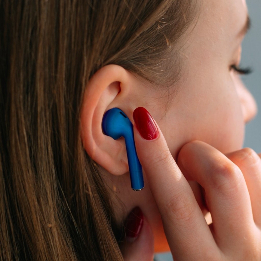 TESLA Electronics - Wireless earphones blå