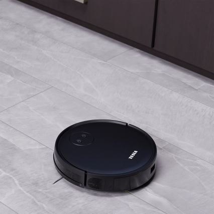 TESLA Smart - Smart robotdammsugare 2-i-1 2000 mAh Wi-Fi svart + fjärrkontroll