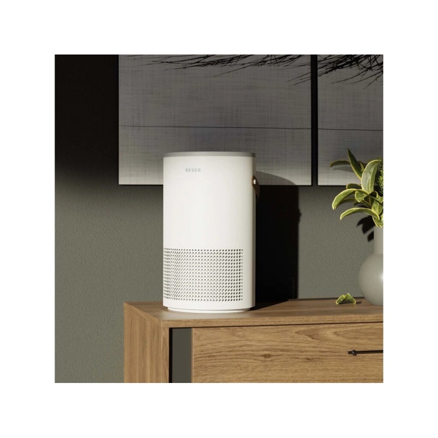 TESLA Smart - Smart luftrenare med ionisering och UV-lampa 48W/230V 300 m³/h Wi-Fi