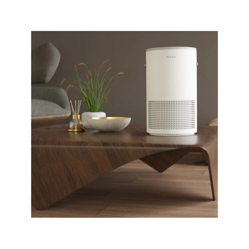 TESLA Smart - Smart luftrenare med ionisering och UV-lampa 48W/230V 300 m³/h Wi-Fi
