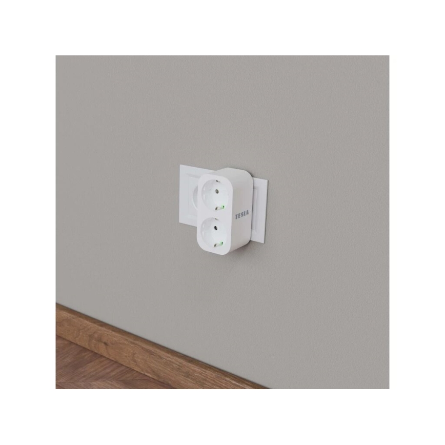 TESLA Smart - Smart strömsplittrare 2x16A/230V Typ F Wi-Fi Tuya