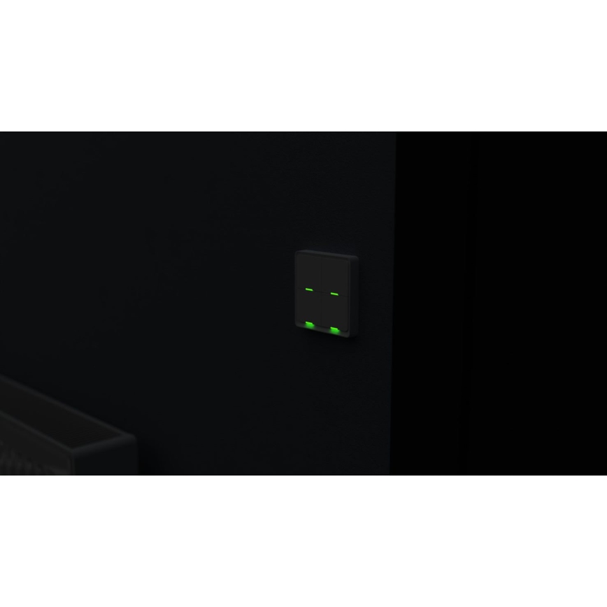 TESLA Smart - Smart trådlös väggbrytare 4P 1xCR2430 ZigBee