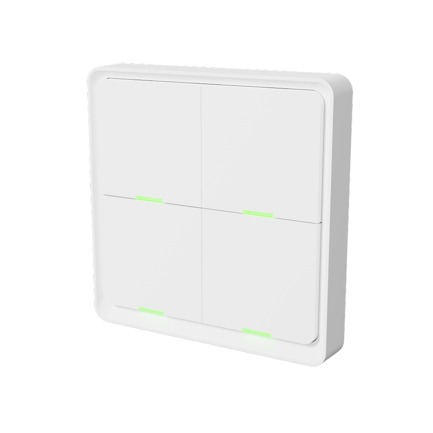 TESLA Smart - Smart trådlös väggbrytare 4P 1xCR2430 ZigBee