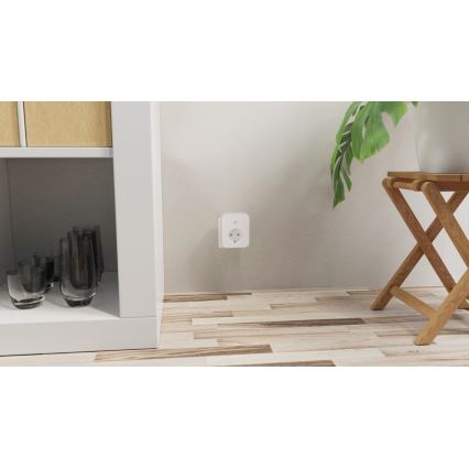 TESLA Smart - Smart uttag 3690W/230V/16A 2xUSB/24W/5V Wi-Fi Tuya