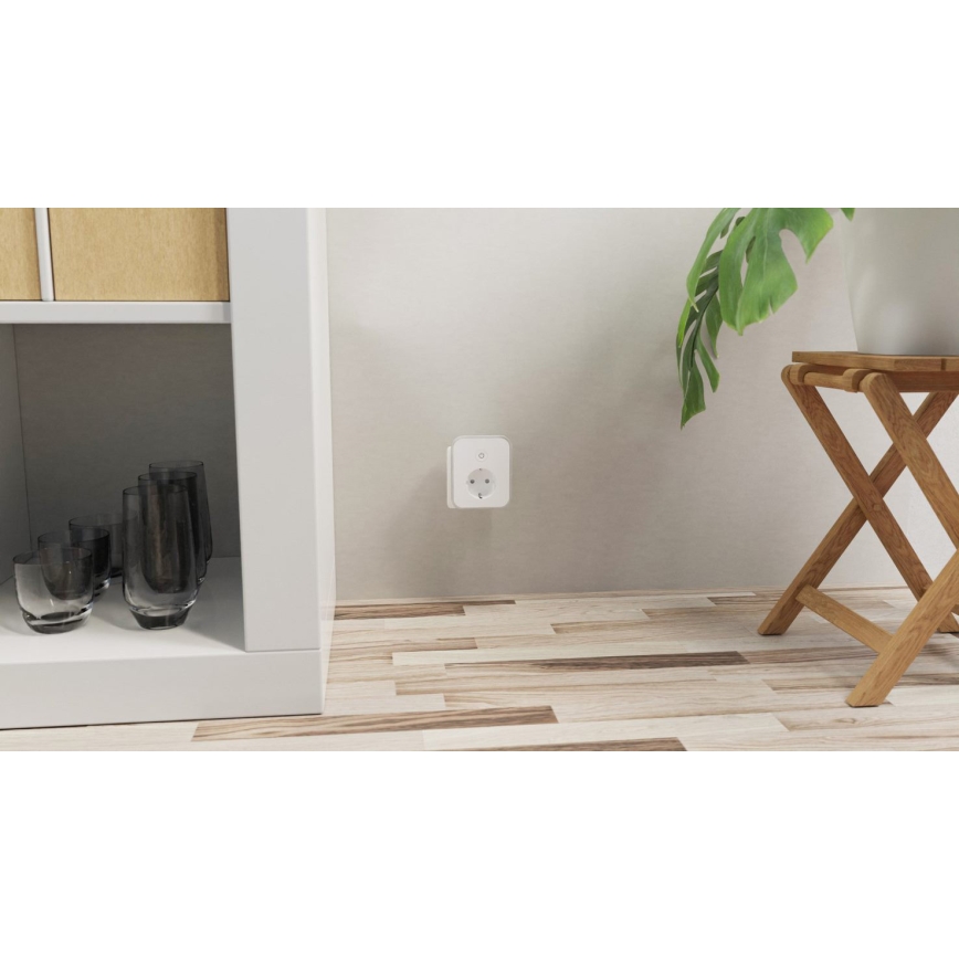 TESLA Smart - Smart uttag 3690W/230V/16A 2xUSB/24W/5V Wi-Fi Tuya