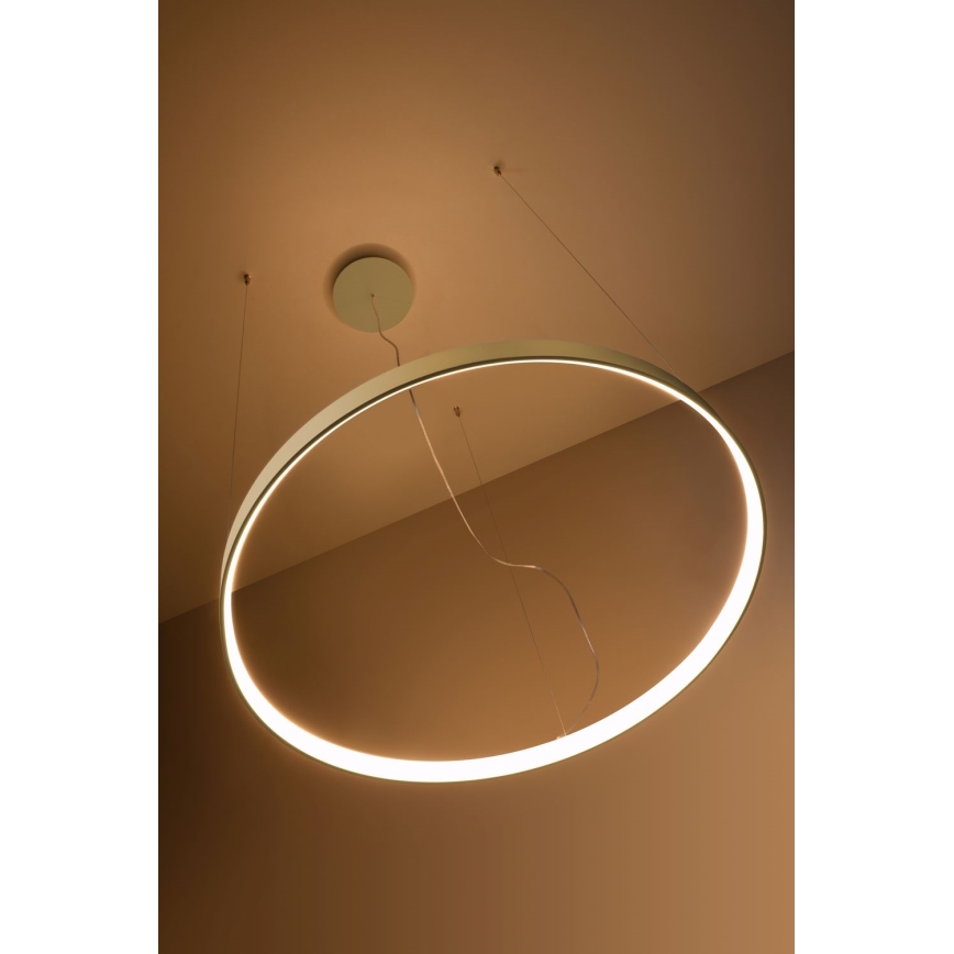 Thoro TH.174 - LED ljuskrona med textilsladd RIO LED/50W/230V CRI 90 3000K diameter 78 cm guld