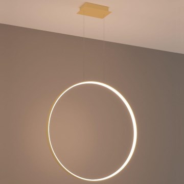 Thoro TH.175 - LED ljuskrona med textilsladd RIO LED/50W/230V CRI 90 3000K diameter 78 cm guld