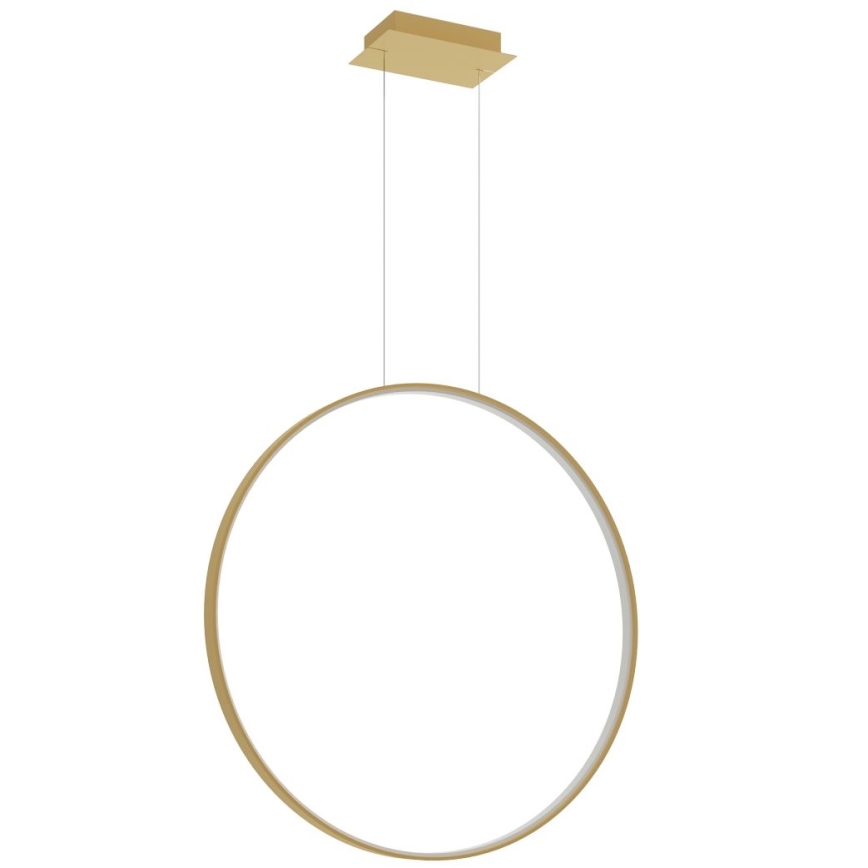 Thoro TH.175 - LED ljuskrona med textilsladd RIO LED/50W/230V CRI 90 3000K diameter 78 cm guld