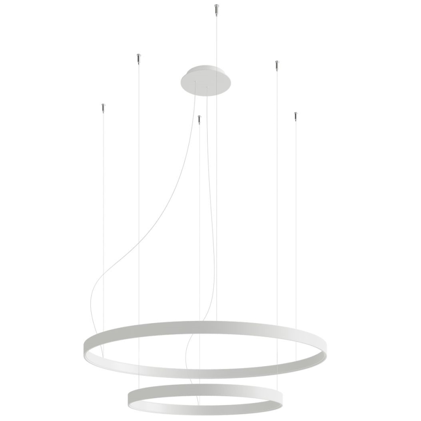 Thoro TH.178 - LED ljuskrona med textilsladd RIO LED/80W/230V CRI 95 4000K vit