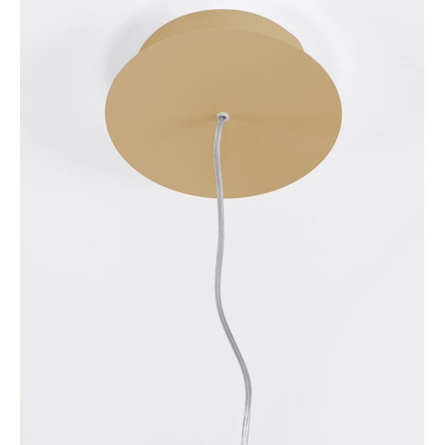 Thoro TH.181 - LED  Ljuskrona med textilsladd RIO LED /50W/230V CRI 95 4000K diameter 78 cm guld