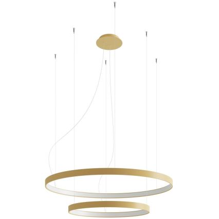 Thoro TH.214 - LED ljuskrona med textilsladd RIO LED/80W/230V CRI 90 3000K guld