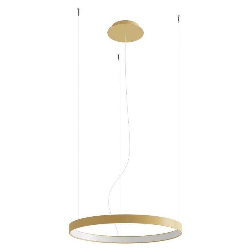 Thoro TH.216 - LED ljuskrona med textilsladd RIO LED/30W/230V CRI 90 3000K diameter 55 cm guld