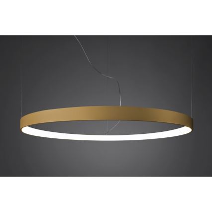 Thoro TH.217 - LED ljuskrona med textilsladd RIO LED/30W/230V CRI 95 4000K diameter 55 cm guld