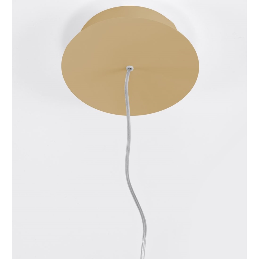 Thoro TH.217 - LED ljuskrona med textilsladd RIO LED/30W/230V CRI 95 4000K diameter 55 cm guld