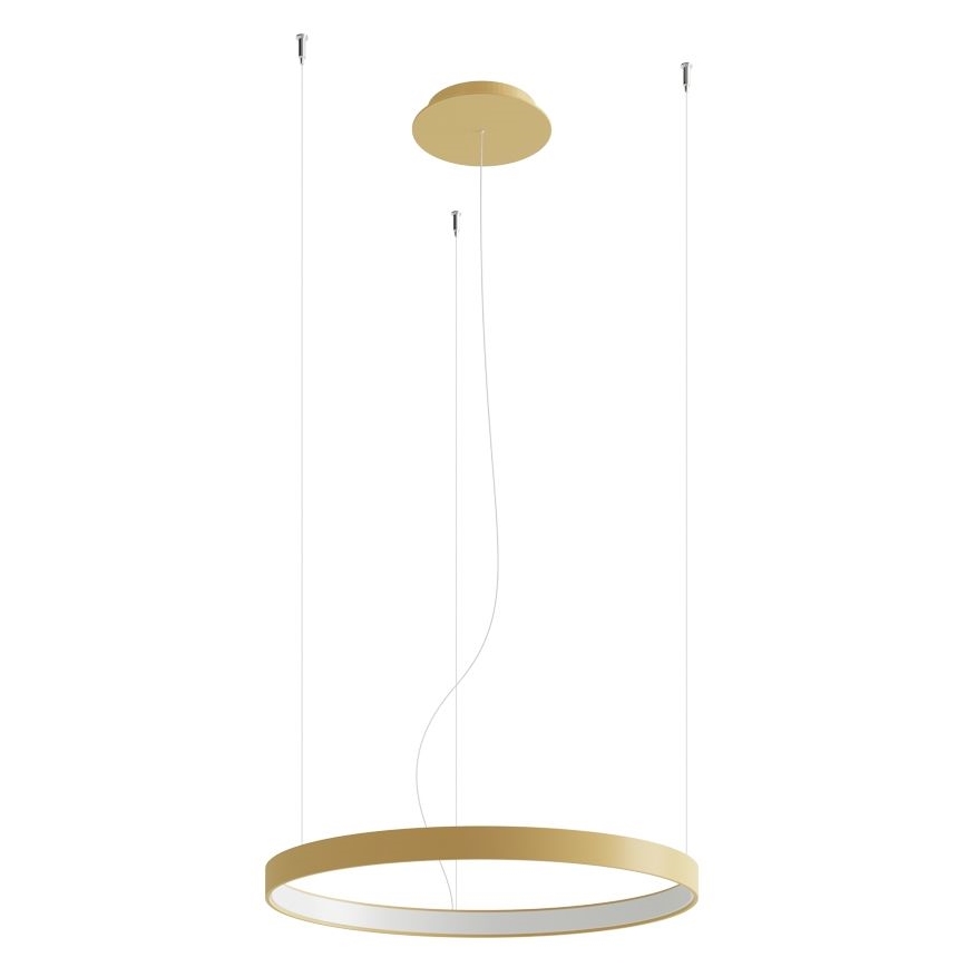 Thoro TH.217 - LED ljuskrona med textilsladd RIO LED/30W/230V CRI 95 4000K diameter 55 cm guld