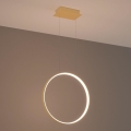 Thoro TH.220 - LED ljuskrona med textilsladd RIO LED/30W/230V CRI 90 3000K diameter 55 cm guld