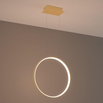Thoro TH.220 - LED ljuskrona med textilsladd RIO LED/30W/230V CRI 90 3000K diameter 55 cm guld