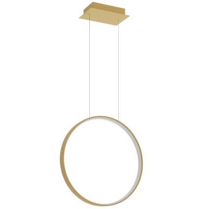 Thoro TH.220 - LED ljuskrona med textilsladd RIO LED/30W/230V CRI 90 3000K diameter 55 cm guld