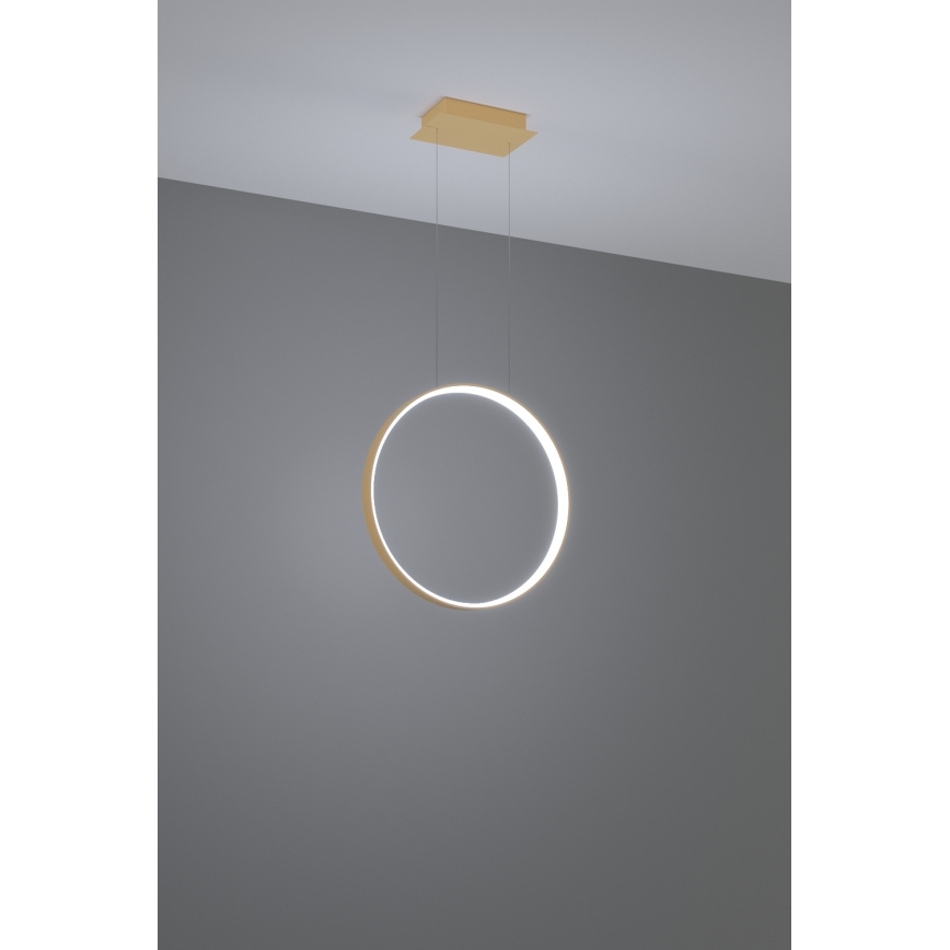 Thoro TH.221 - LED ljuskrona med textilsladd RIO LED/30W/230V CRI 95 4000K diameter 55 cm guld