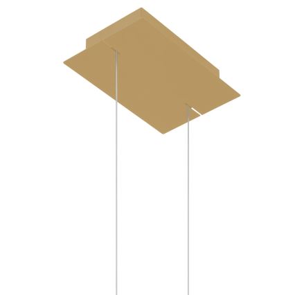Thoro TH.221 - LED ljuskrona med textilsladd RIO LED/30W/230V CRI 95 4000K diameter 55 cm guld