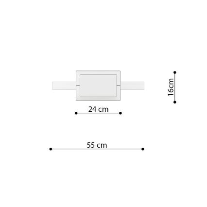 Thoro TH.221 - LED ljuskrona med textilsladd RIO LED/30W/230V CRI 95 4000K diameter 55 cm guld