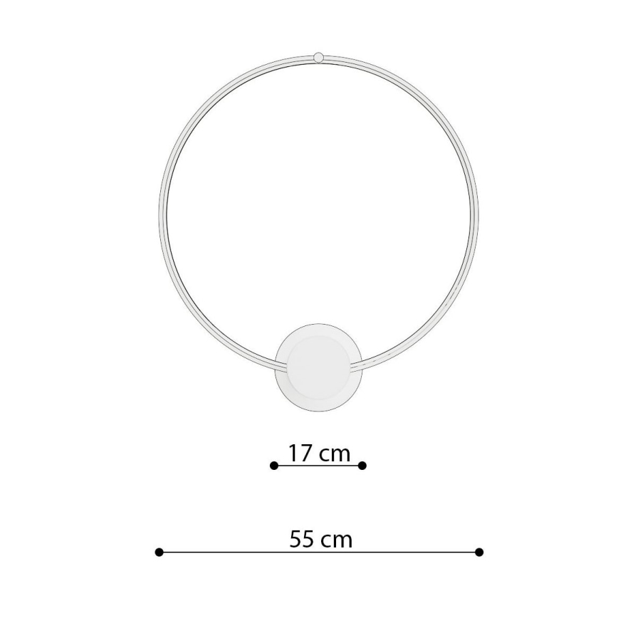 Thoro TH.222 - LED taklampa RIO LED/30W/230V CRI 90 3000K diameter 55 cm guld