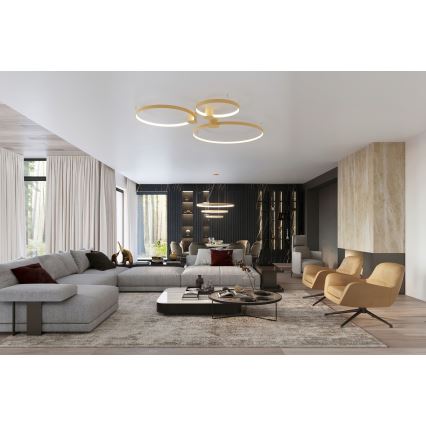 Thoro TH.223 - LED-taklampa RIO LED/30W/230V CRI 98 4000K Ø 55 cm guld