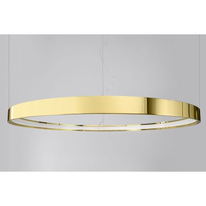 Thoro TH.246 - LED ljuskrona med textilsladd RIO LED/50W/230V CRI 90 3000K diameter 78 cm guld