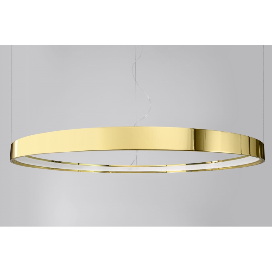 Thoro TH.246 - LED ljuskrona med textilsladd RIO LED/50W/230V CRI 90 3000K diameter 78 cm guld