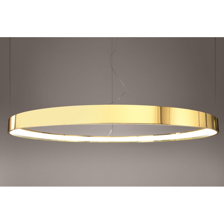 Thoro TH.246 - LED ljuskrona med textilsladd RIO LED/50W/230V CRI 90 3000K diameter 78 cm guld