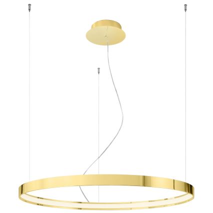 Thoro TH.246 - LED ljuskrona med textilsladd RIO LED/50W/230V CRI 90 3000K diameter 78 cm guld