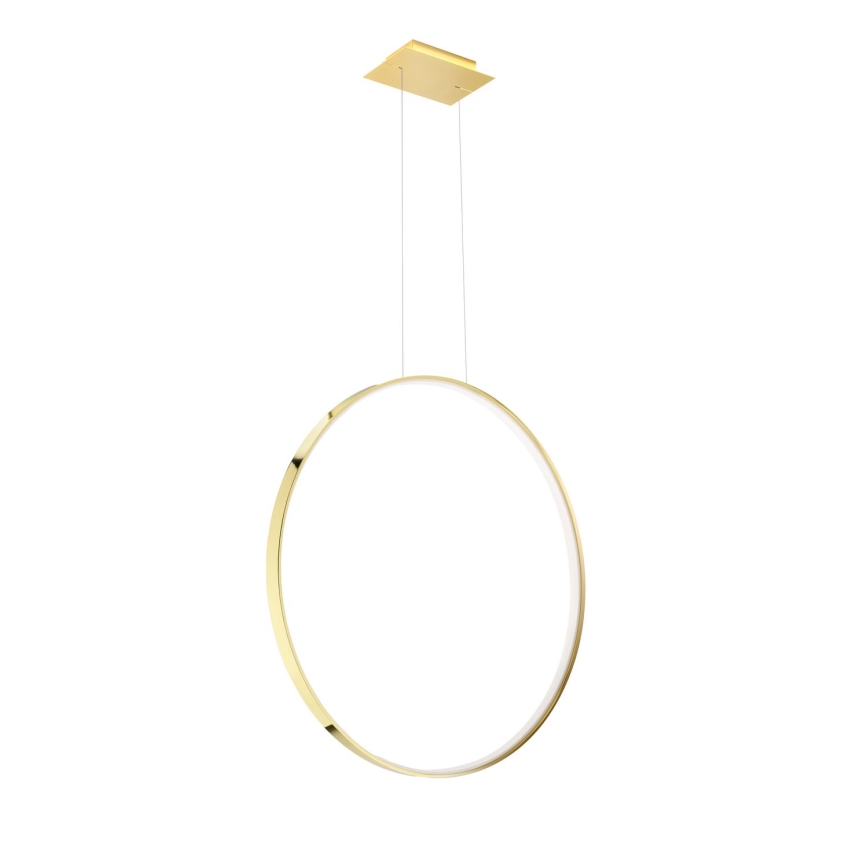 Thoro TH.248 - LED ljuskrona med textilsladd RIO LED/50W/230V CRI 90 3000K diameter 78 cm guld