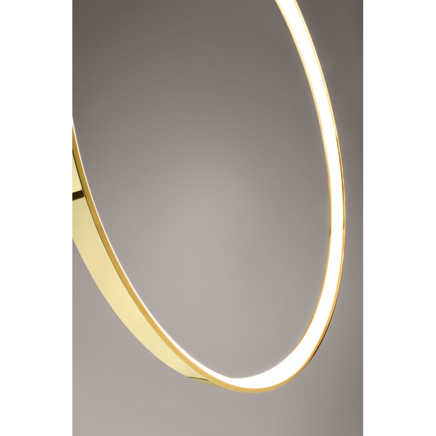 Thoro TH.248 - LED ljuskrona med textilsladd RIO LED/50W/230V CRI 90 3000K diameter 78 cm guld