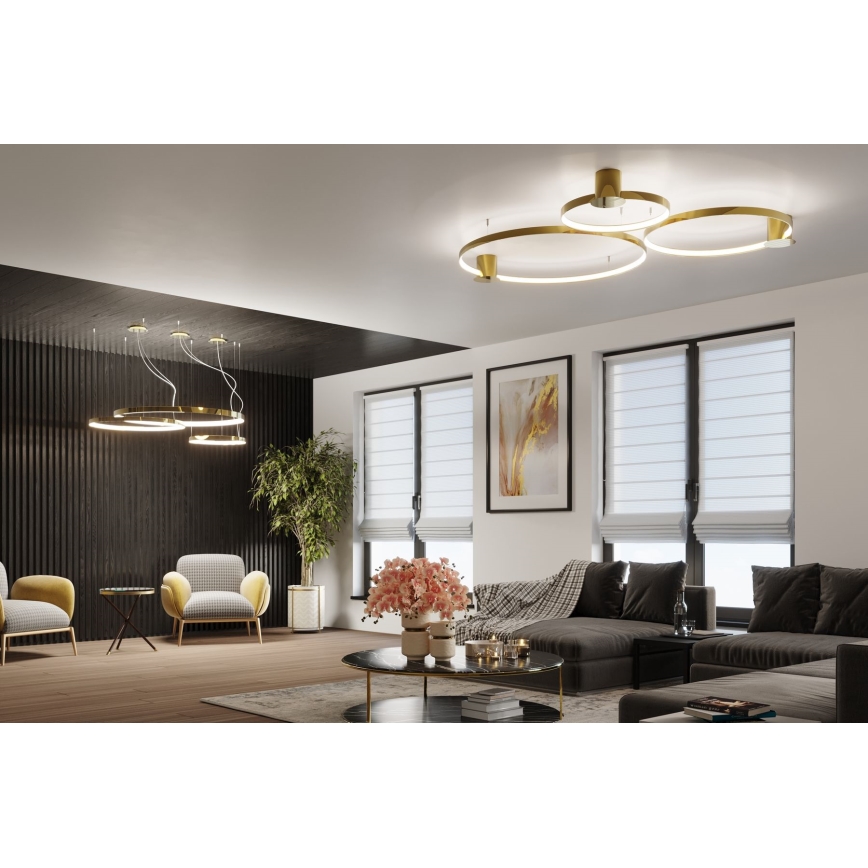 Thoro TH.252 - LED taklampa RIO LED/50W/230V CRI 90 3000K diameter 78 cm guld