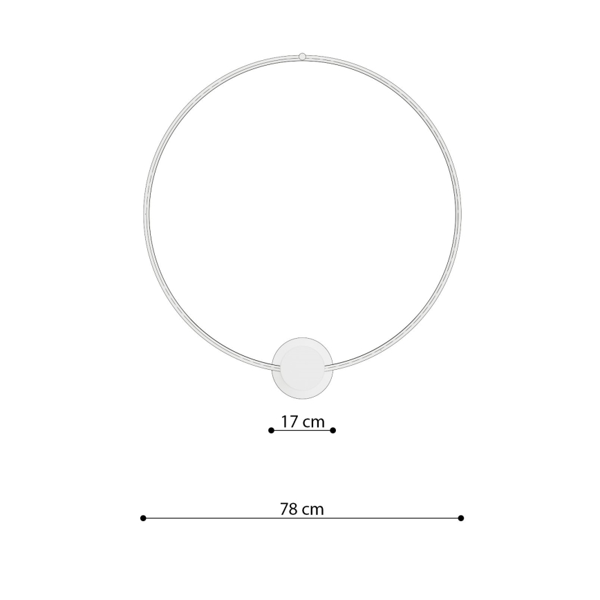 Thoro TH.252 - LED taklampa RIO LED/50W/230V CRI 90 3000K diameter 78 cm guld