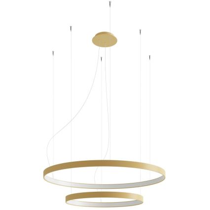 Thoro TH.268 - LED ljuskrona med textilsladd RIO LED/80W/230V CRI 95 4000K guld