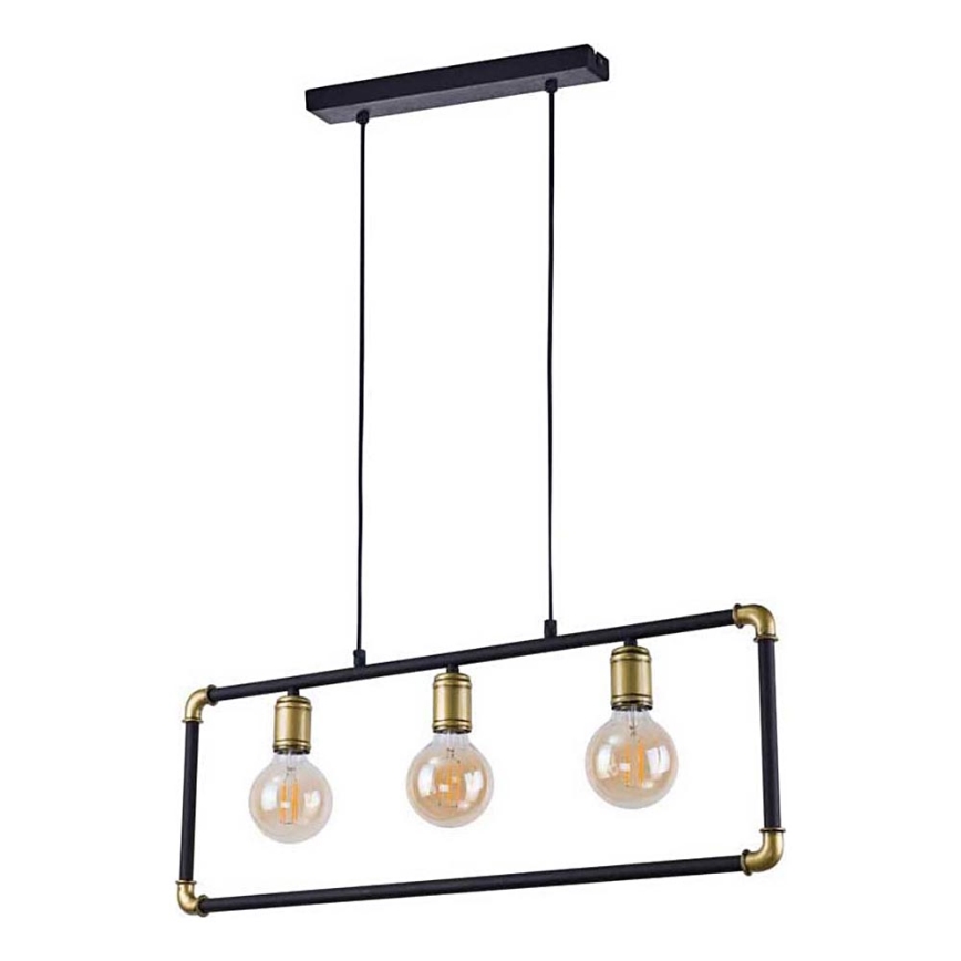 TK belysning 4146 - Ljuskrona med snöre HYDRIA 3xE27/60W/230V