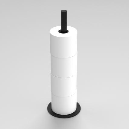 Toalettpappershållare 51 cm svart