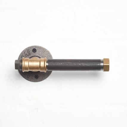 Toalettpappershållare  BORURAF 8x22 cm svart/guld