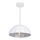Top Light Apolo 30B - Ljuskrona med textilsladd APOLO 1xE27/40W/230V vit/silver