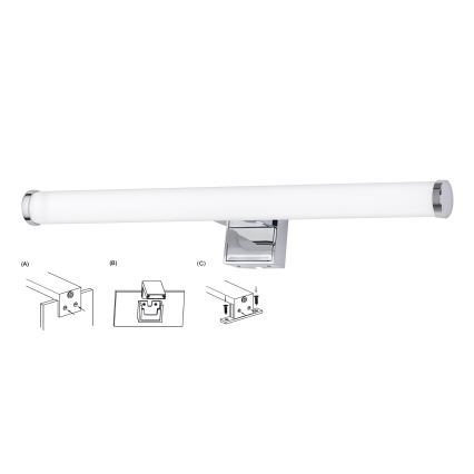 Top Light - Badrumsspegel med LED-belysning OREGON LED/7W/230V 40 cm IP44