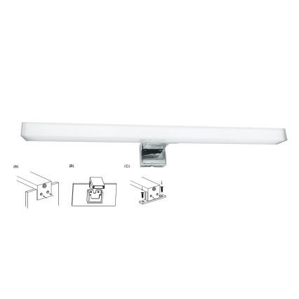 Top Light - Badrumsspegel med LED-belysning OREGON LED/7W/230V 40 cm IP44