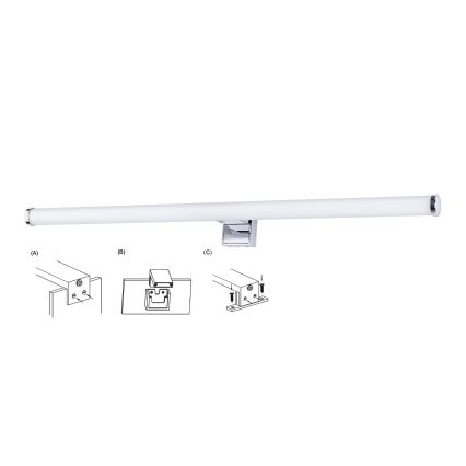 Top Light - Badrumsspegel med LED-belysning OREGON LED/9W/230V 60 cm IP44
