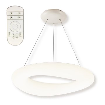 Top Light Cloud MAX +Fjärrkontrol - LED ljusreglerad ljuskrona på textilsladd med fjärrkontroll CLOUD LED/80W/230V