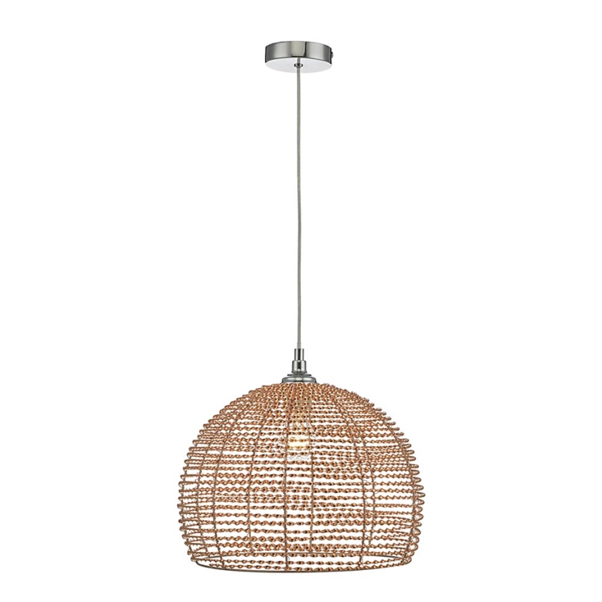 Top Light DAVOS 1 XL CO - Ljuskrona med textilsladd DAVOS 1xE27/60W/230V