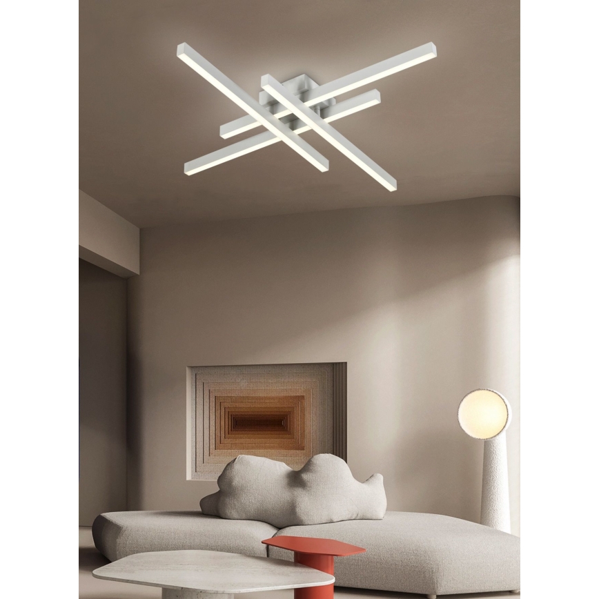 Top Light - Dimbar LED ytmonterad ljuskrona CROSS LED/50W/230V 3000-6500K + fjärrkontroll