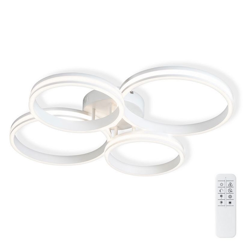 Top Light - Dimbar LED ytmonterad ljuskrona OLYMP LED/65W/230V 3000-6500K rund vit + fjärrkontroll