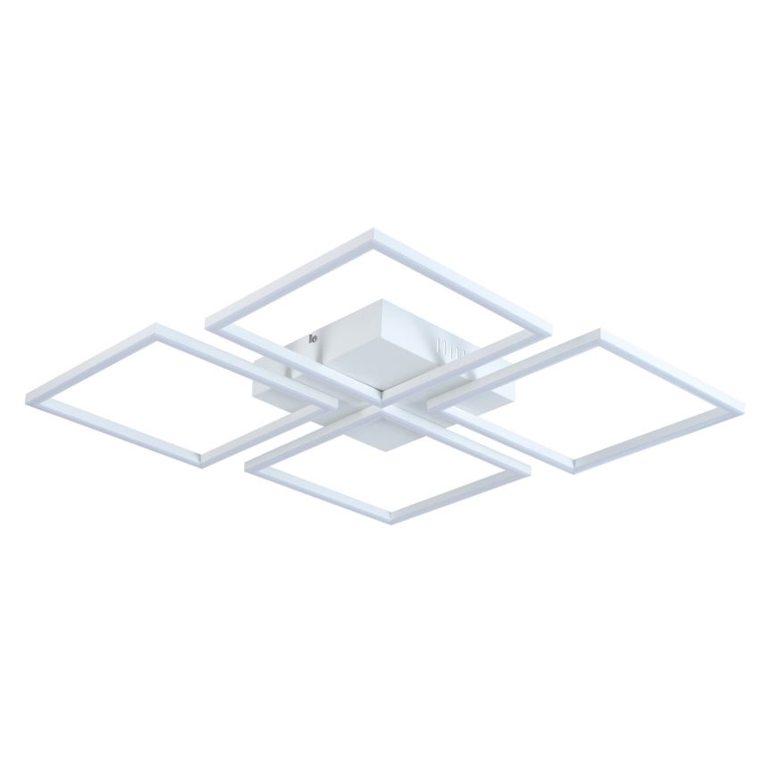 Top Light - Dimbar LED ytmonterad ljuskrona RIVIERA 4xLED/16,25W/230V vinklat vit + fjärrkontroll
