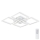 Top Light - Dimbar LED ytmonterad ljuskrona RIVIERA 4xLED/16,25W/230V vinklat vit + fjärrkontroll