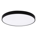 Top Light - Dimmbar LED-badrumstaklampa PETAL LED/60W/230V 3000-6500K IP44 Ø 59 cm svart + fjärrkontroll